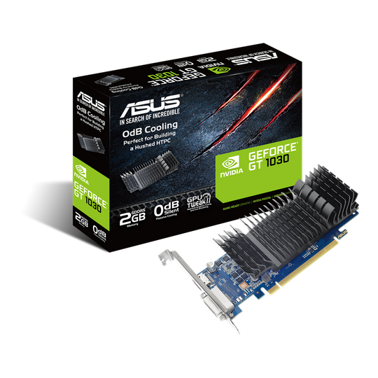 ASUS GT1030 2GB GDDR5 LP viftulaust