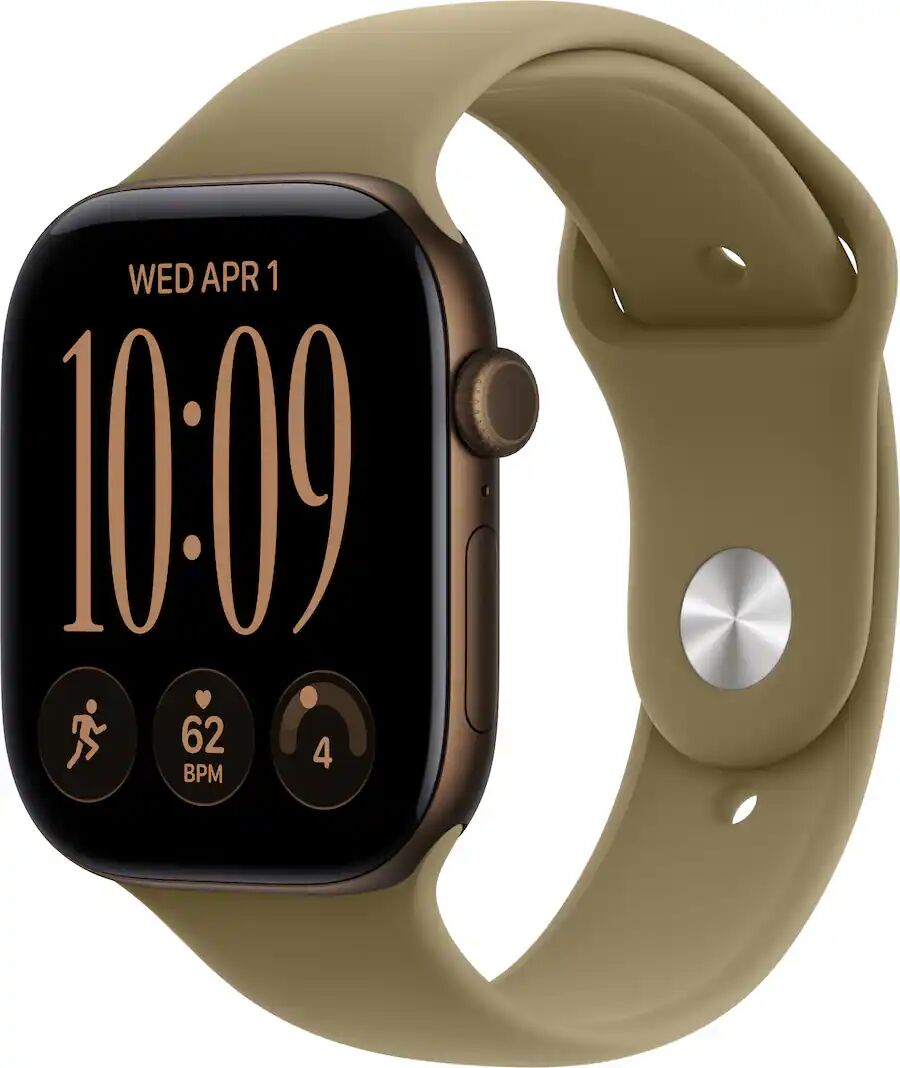 Apple Watch Series 12 GPS 46mm Brons/grænt Sport ól L