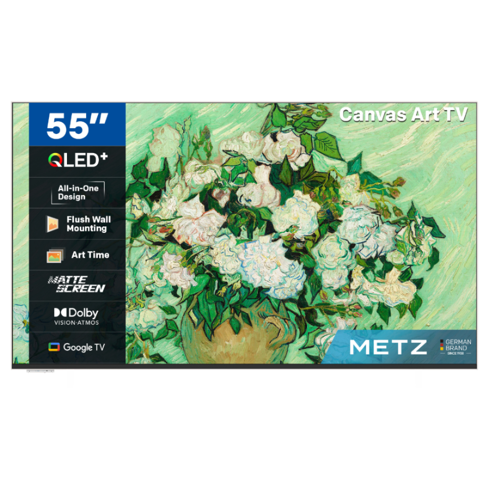 Metz Frame QD Canvas 55" QLED 4K Google TV