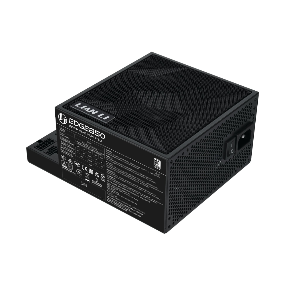 Lian-Li Edge 850W 80+ Platinum ATX 3.1 svartur