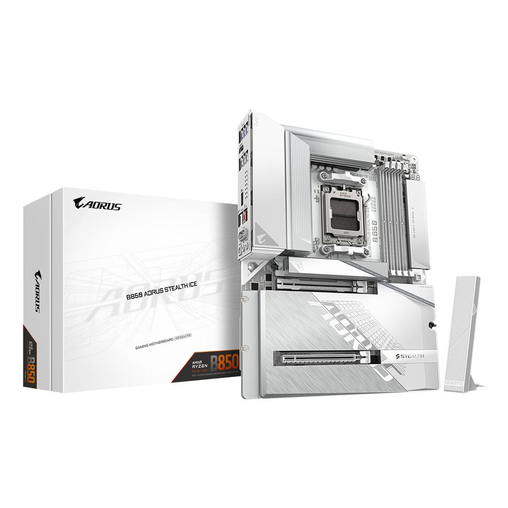 Gigabyte B850 Aorus Stealth Ice DDR5 hvítt