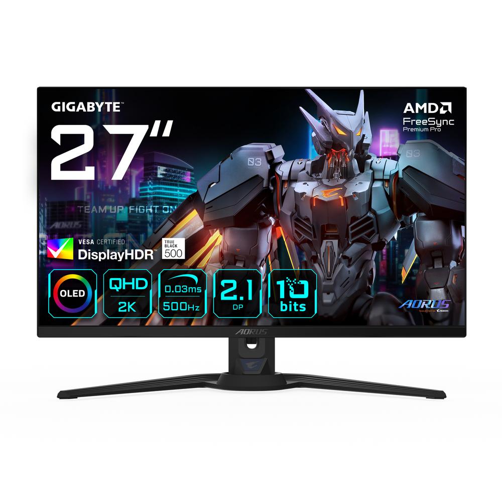 Gigabyte Aorus FO27Q5P 27" QD-OLED QHD 500Hz svartur