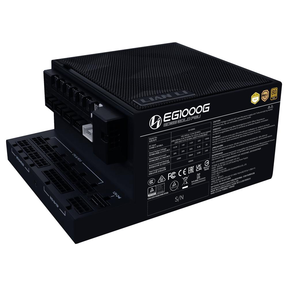 Lian-Li Edge 1000W 80+ Gold ATX 3.1 svartur