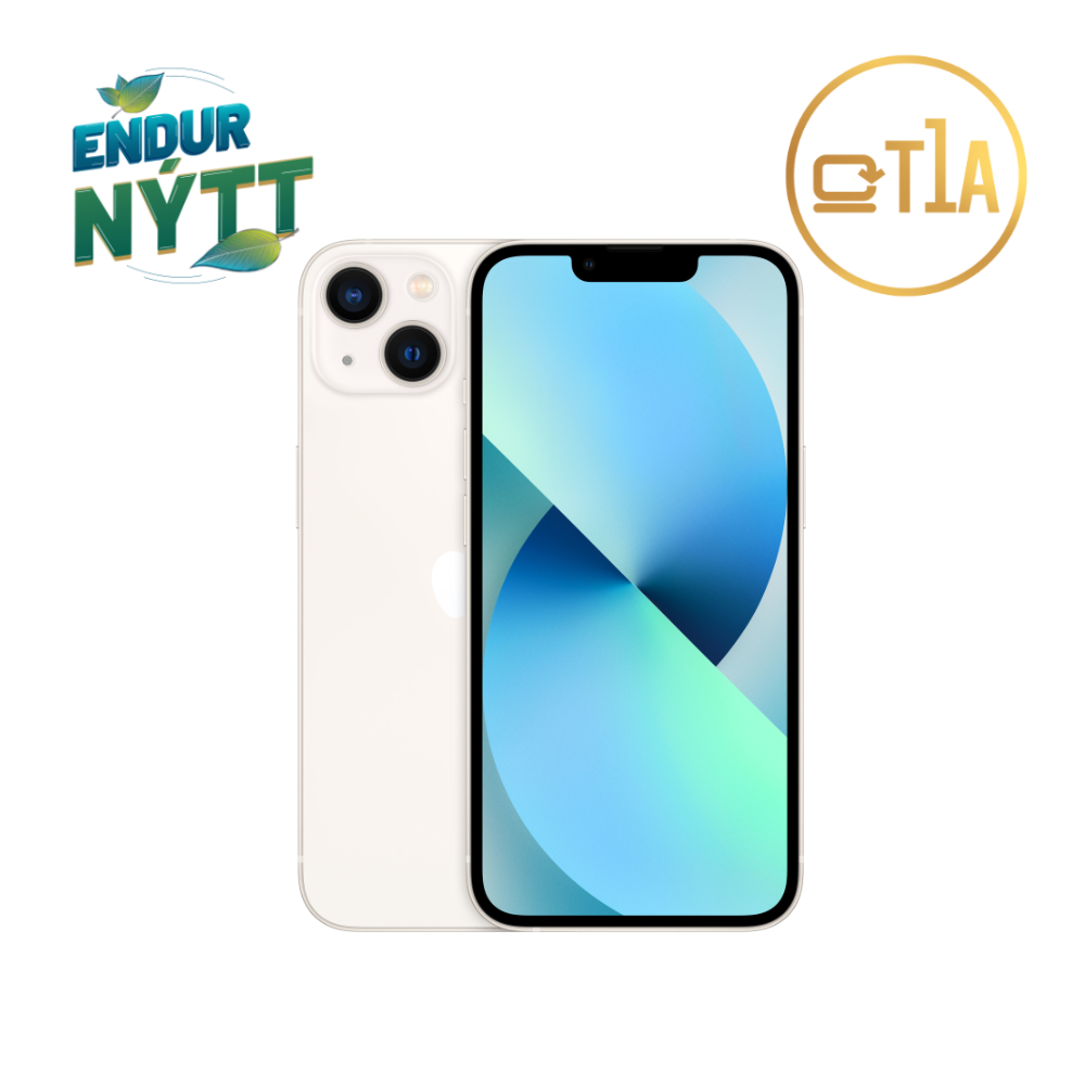 Tier1 Asset Apple iPhone 13 6.1" 128GB Starlight (endurnýjað)